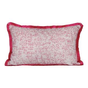 MOOYA德州玫瑰 轻奢粉色抱枕多巴胺高级法式红色靠枕靠垫沙发客厅