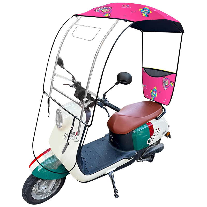 电动电瓶车雨棚蓬新款防晒挡雨罩可收纳摩托车遮阳伞可拆安全雨伞