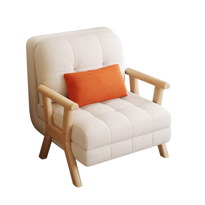 晨耐2026新款日式翻折沙发床折叠式单人双人客厅书房灯芯绒小沙发