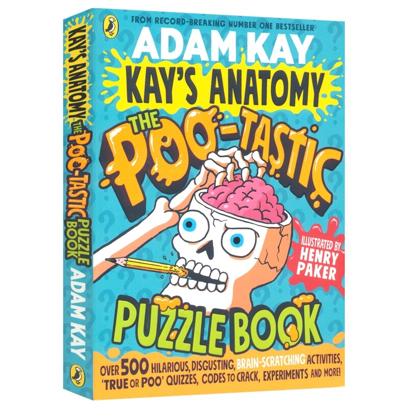 Kay's Anatomy The Poo-tastic Puzzle Book 凯的解剖学 便便谜题书 搞笑人体百科科普插图读物 英文原版进口儿童图书