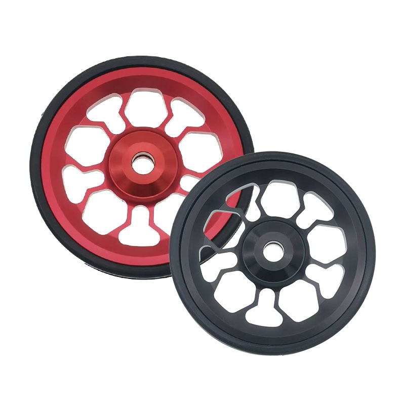 小布易行轮CNC加工轮折叠铝合金推行自行车易行便于61mm超轻材质