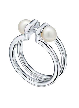 奥米迪奥双珍珠925时尚个性银饰