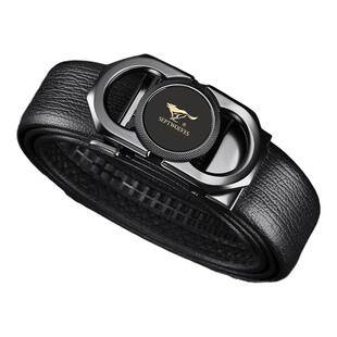 七匹狼皮带男士真皮正品高档品牌头层牛皮腰带礼物送男友爸爸裤带