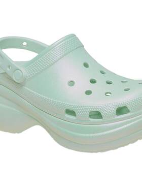 秋季新款Crocs卡骆驰小鲸鱼复古虹彩复古厚底洞洞鞋女鞋|213220