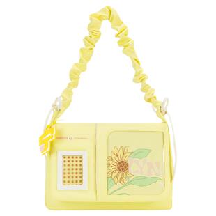 刘宇宁周边包包同款生日礼物黄色帆布包小食量斜挎包大容量痛包女