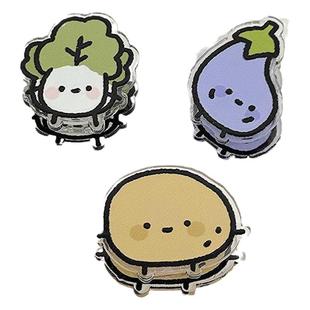 ins风高颜值双面亚克力试卷可爱蔬菜便签夹pp夹搞怪夹卡通