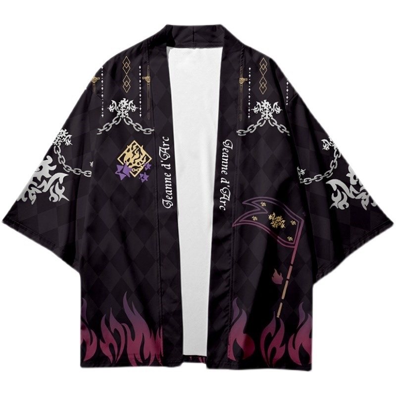 fate周边羽织和服冲田总司防晒外套fgo贞德短裤 二次元动漫浴衣
