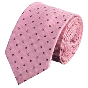 粉红色领带结婚新郎免打结高级婚礼男士正装商务西装礼盒装可加长