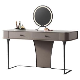 诚骏天然奢石梳妆台书桌一体大平层主卧现代轻奢大理石意式化妆台