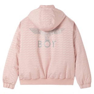 【暗纹法则】BOYLONDON冬短款羽绒服潮流高街情侣外套90绒N28904