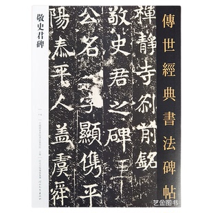 敬史君碑 传世经典书法碑帖115 魏碑唐楷书法毛笔练字帖禅静寺刹前铭敬史君之碑繁体释文敬显俊碑原碑帖楷书临摹字帖河北教育出版
