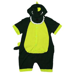 恐龙服睡衣纯棉连体衣男宝宝动物男孩可爱儿童衣服男童夏季服装女