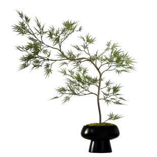 海虹雅林假花仿真花摆设绿植新中式玄关宋代美学中古轻奢高端摆件