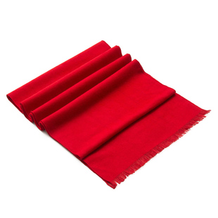 红围巾定制印字logo公司年会庆典活动礼品中国大红色围脖定做刺绣