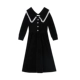 Черный [Взрывное взрыв знаменитостей в интернете матч Sense Skirt/Hepburn Wind/шикарная застенчивая юбка/милая горячая девушка]