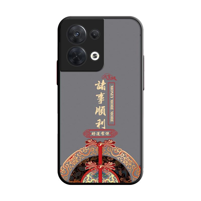 opporeno8软胶中国风保护壳