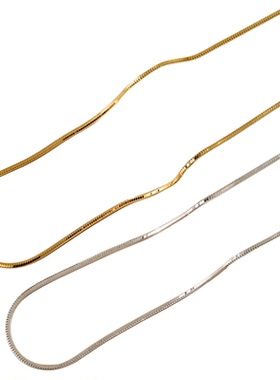 925纯银项链八角蛇骨意大利锁骨链女高级感小众秋季