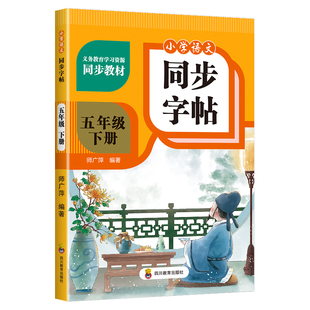 五年级上册下册小学生习字帖写字课课练同步练字帖人教部编版小学生钢笔练字每日一练5年级小学上下学期硬笔字帖笔画描摹同步课本