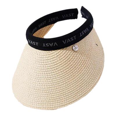 TheGreenParty时尚草编空顶帽