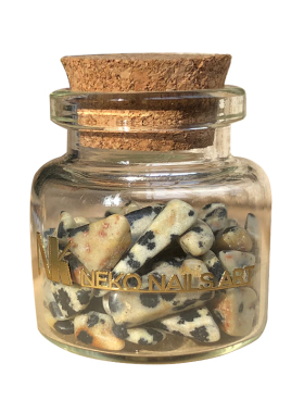NEKONK鹌鹑蛋斑点天然石美甲饰品