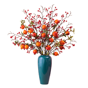 2026新款石榴仿真花假花摆设乔迁装饰干花花束客厅摆设新年年宵花
