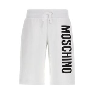 3z现货moschino童装25春夏儿童裤子印花卡通百搭运动裤短裤