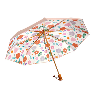 新款双层太阳伞防晒遮阳伞女防紫外线加厚黑胶晴雨两用高颜值雨伞