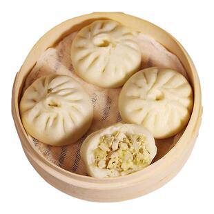 【连福记】20个白菜豆腐速冻素手工大包子速食早餐加热即食旗舰店