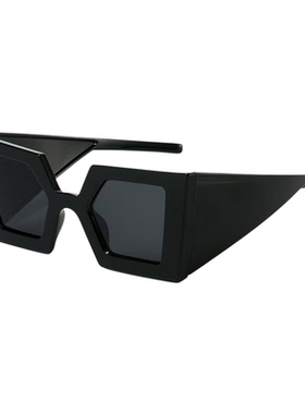 朋克红色太阳镜女摩登宽腿侧挡