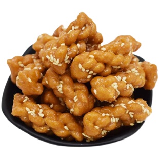 冀中奥手工小麻花红糖味360g办公室解馋食品网红零食