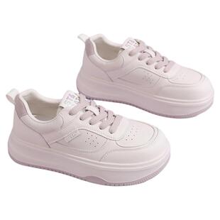 星期六厚底小白鞋女春季新款透气松糕底运动鞋女士增高休闲板鞋直