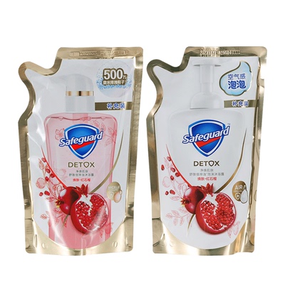舒肤佳焕肤红石榴精华排浊 山茶花啫喱沐浴露补充装袋装