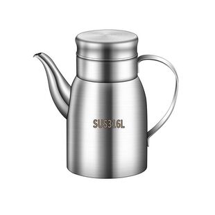 316不锈钢油壶家用厨房酱油瓶不挂油油罐油瓶醋壶滤油醋瓶大容量