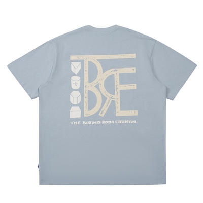 TBRE几何素描石膏圆领短袖T恤