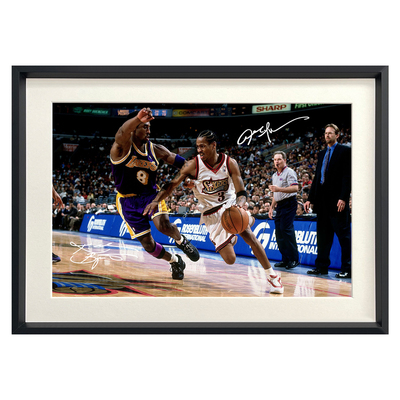 科比艾弗森相框挂画摆台NBA球星海报照片墙铝合金装饰画球迷周边