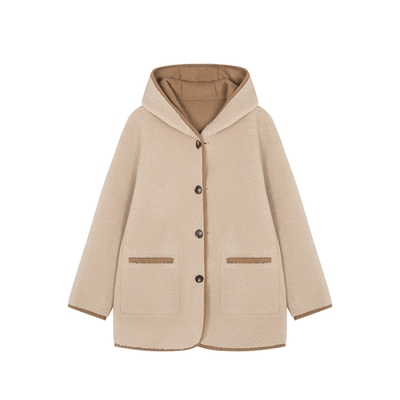 XWI/欣未正反两穿皮仿毛一体外套