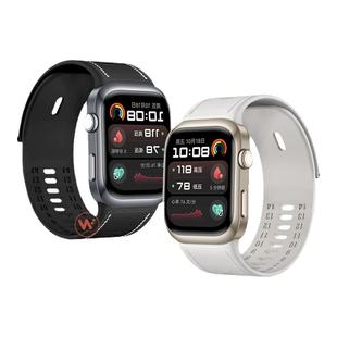 适用华为WATCH D2血压手表同款硅胶皮质表带运动D2智能气囊腕带男士秋冬表链高级感配件