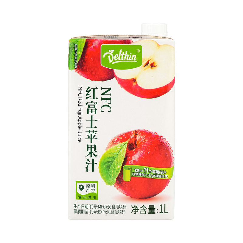 德馨珍选苹果汁100%纯果汁饮料