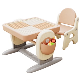 曼龙积木桌子儿童多功能造梦家游戏宝宝益智玩具百变画板收纳专用