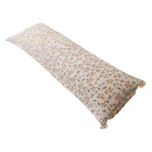 双人长枕套水洗棉麻1.5米枕头套1.8m家用情侣加长信封枕芯内胆套2