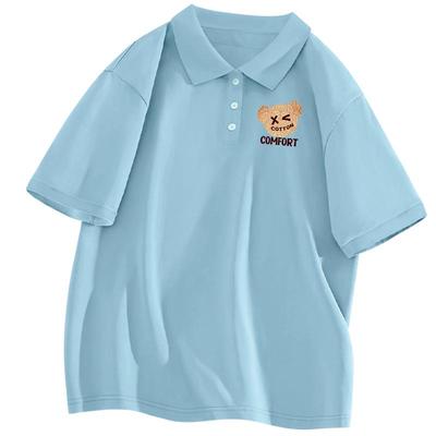 短袖polo衫男夏季青少年薄款t恤