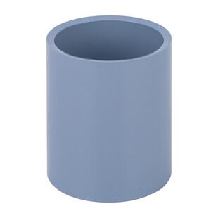 得力纽赛笔筒收纳盒简约创意时尚学生桌面办公室北欧个性大容量加厚纯色清雾粉NS023