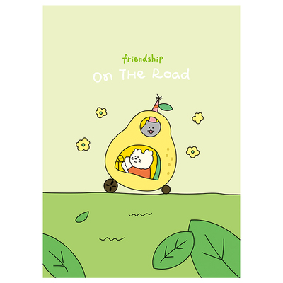 手写信纸卡通彩色横线ins风图案