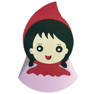 小红帽头饰大灰狼猎人头套帽子动物装扮幼儿园童话故事表演出道具