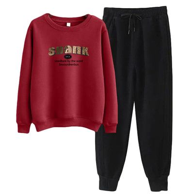 韩版休闲小个子卫衣套装女秋冬季加绒洋气时尚宽松上衣长裤两件套