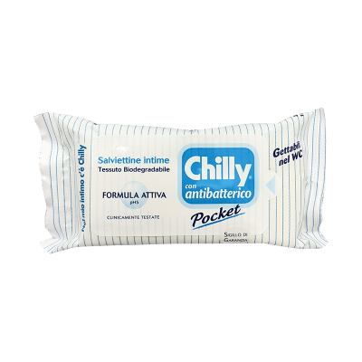 意大利原装进口CHILLY 成人私处洁阴护理湿巾抗敏清洁12片