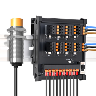 恩爵PLC传感器端子台光电接近开关2线3线NPNPNP接线端子排分线器