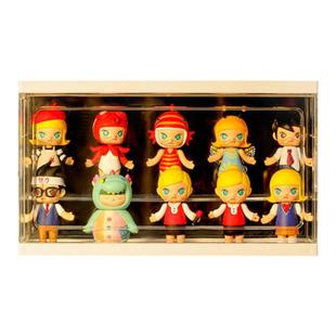 盲盒收纳展示架手办展示柜泡泡玛特乐高玩偶收纳防尘展示盒子透明