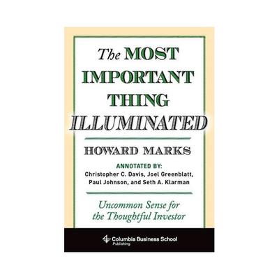 现货 霍华德·马克斯：投资重要的事 The Most Important Thing Illuminated by Howard Marks