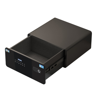 虎牌保险柜家用2025新款抽屉式隐形保险箱45cm衣柜嵌入式防盗指纹密码小型家庭暗格首饰盒黄金收纳迷你储物箱